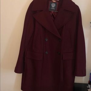 Burgundy Vince Camuto Peacoat